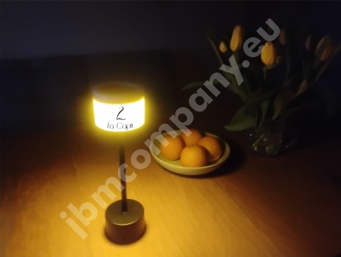 Numeracja stolików LED podświetlana