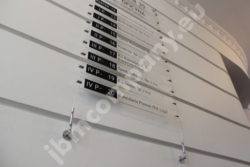 Tablice zbiorcze rozprowadzające montowane na stalowych linkach