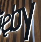 małe podświetlane literki i cyferki