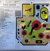 Mapa tyflograficzna multisensoryczna wolnostojąca z alfabetem braillea